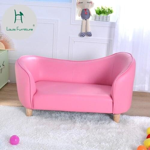 Louis Fashion Childrens Sofas Mini Cute Princess Pink Bedroom Kindergarten Simple Modern