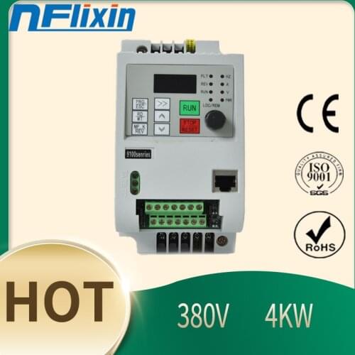 Frequency Inverter VFD, Frequency Drive Inverter 0.75KW-4kw 380V Three Phase Universal Frequency Inverter Universal Inverter