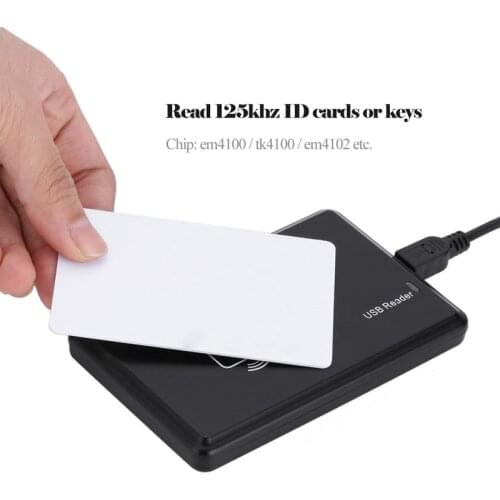 KINJOIN New USB RFID Reader ID Contactless Proximity Smart Card Reader EM4001 EM4100 Windows Intelligent Access Control System