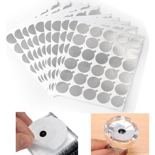 Disposable Eyelash glue holder Pallet Eyelash Extension glue pads lashes stickers stand on eyelash jade stone