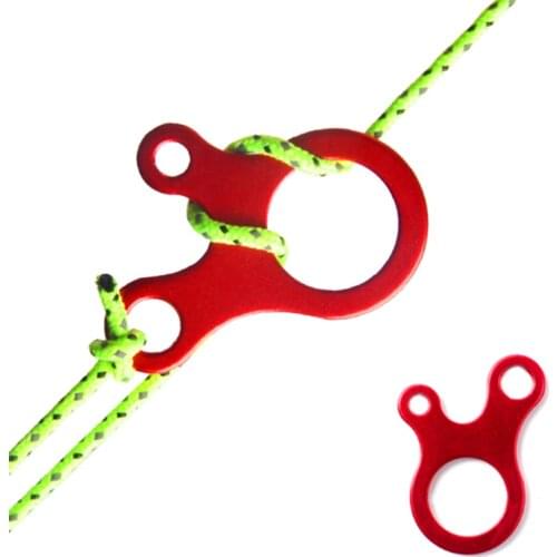 Wholesale 5Pcs/Lot Outdoor Camping Tent Parachute Cord Rope Buckle Aluminum Alloy Cord Buckle Tensioners Fastener Travel Kit