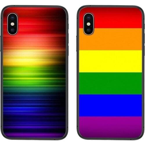 Retro Design Gay Lesbian Lgbt Rainbow Flag Pride Art Black Prime Painting Funda For Xiaomi Mi11 Mi 11 Pro Ultra Lite 10T 10S