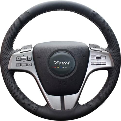 Heated for Mazda 6 Atenza 2009-2013 year Microfiber leather Car Steering Wheel Cover Braid on the steering wheel