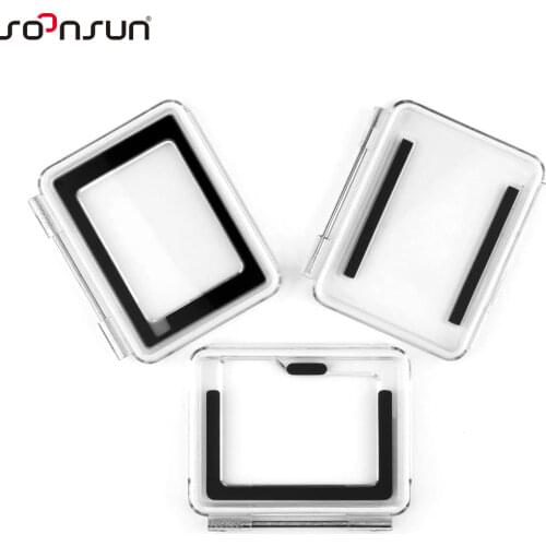 SOONSUN Waterproof Touch Screen Backdoor Replacement Back Door Case Cover for GoPro Hero 4 Silver Edition Camera Housing Case