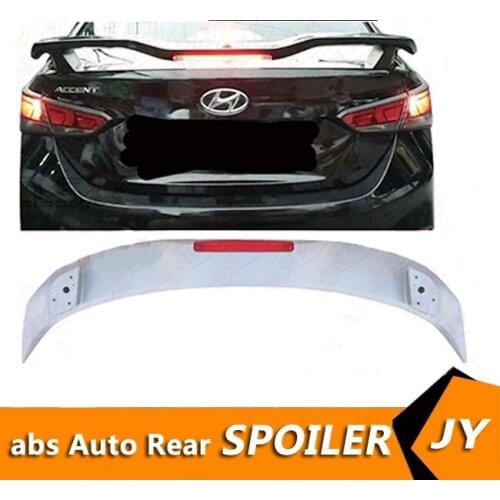 For Hyundai Accent Spoiler 2006-2010 VERNA Accent Spoiler FTY ABS plastic Material Car Rear Wing Color Rear Spoiler