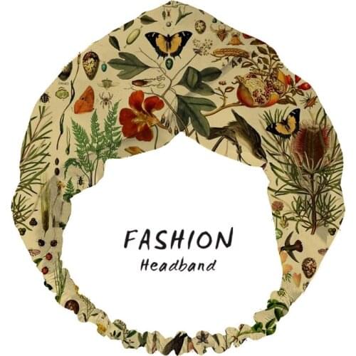 2020 Women Headband Hair Bands Accessories Fashion Summer Biology Print Bohemian Turban Bandanas Hairband Headdress Scrunchies