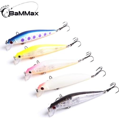 Bammax Minnow Fishing Lure Hard Bait 7.3cm 6.5g Fly Fishing Tackle Artificial Hard Wobbler Bait Lifelike accessories Pesca Bass