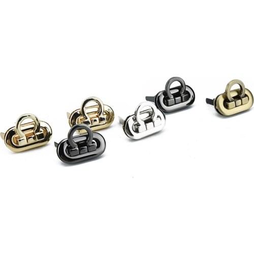 1Pc Metal Clasp Turn Lock Twist Lock Snap Clasps Catch Closure Buckle for DIY Handbag Purse Luggage Hardware Accessories