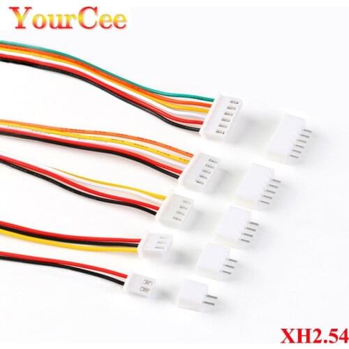 10Sets JST XH2.54 XH 2.54mm Wire Cable Connector 2/3/4/5/6 Pin Pitch Male Female Plug Socket 200MM Wire 26AWG