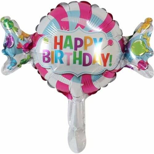 50pcs Mini Colorful happy birthday Candy Foil Balloons Party Decoration Air Ball Holiday Childrens' Toy Baby Shower Balloons