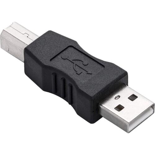 USB Printer Adapter USB 2.0 Type A Male to USB B Print Male Converter Plug AF to BM Connector for Computer Printer Scanner
