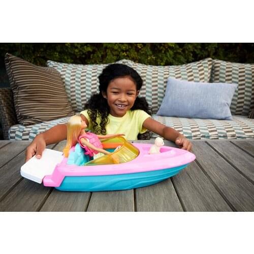 Barbie® Doll and Boat with Puppy and Accessories, Floats in Water