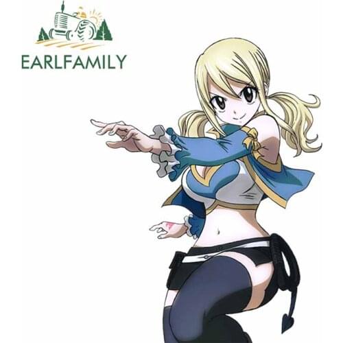 EARLFAMILY 13cm x 10cm For Cartoon Repair Decals Bumper Car Stickers Vinyl Material Waterproof Windshield Occlusion Scratch