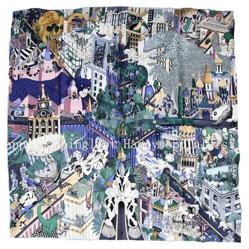 ELEGANT HANDMADE BRAND 100% Twill Silk Scarf TWIC-80147