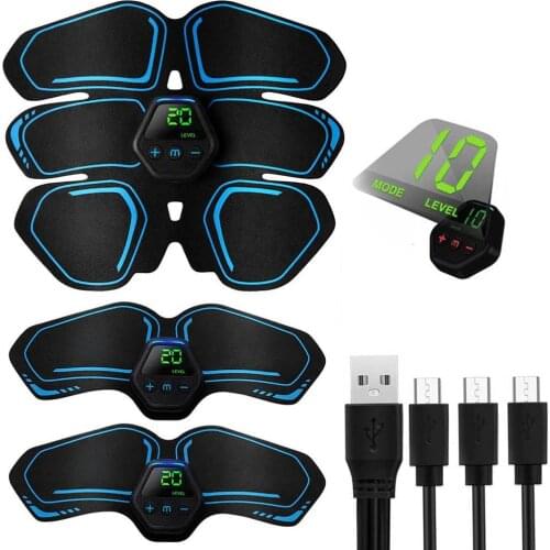 EMS Muscle Stimulator Massage Body Massager Abdominal Abs Trainer Electroestimulador Muscular Apparatus Slimming Machine Home