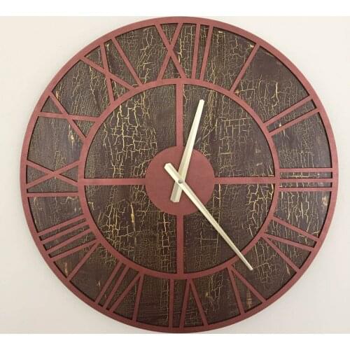 Goodtime Alpha Brown Copper Decorative Wall Clock 50 Cm