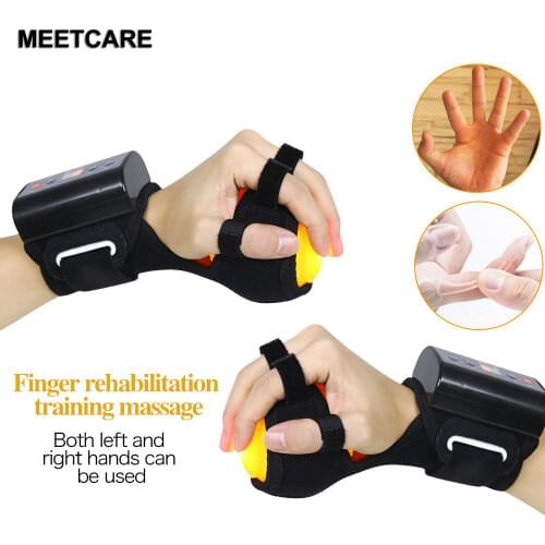 New Electric Hand Massage Ball Hot Compress Stroke Hemiplegia Finger Rehabilitation Training Machine Finger Recovery Equipment