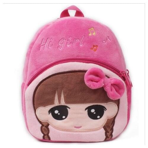 Cute Schoolbag Plush Backpack Fashion Cartoon Backpack Plush Toy for Children Student