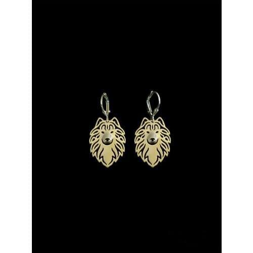 Trendy high quality Samoyed drop earrings gold silver plated earrings women fashion jewelry from india bridal earing
