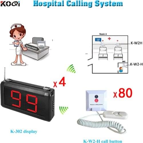 NEW!! Wireless Call System for hospital construction site with 2-digit number display + button DHL / EMS