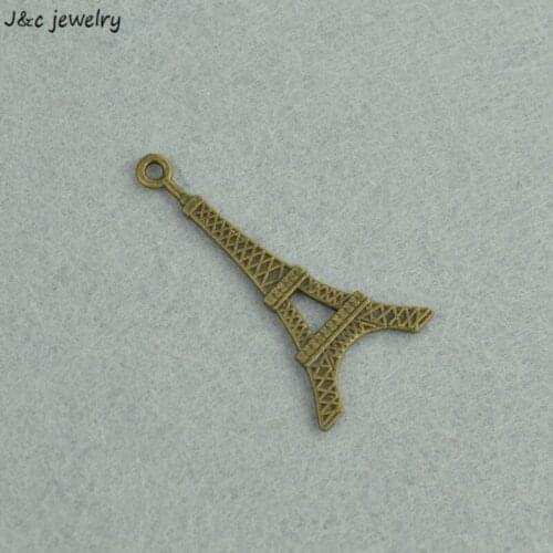 Wholesale 20pcs Antique Bronze Alloy Eiffel Tower charms Pendant Jewelry Findings 38*19mm 3206D