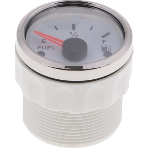 Fuel Level Sender Sending Unit,52mm 2 Inch White Digital Electrical Fuel Level Gauge