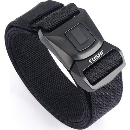 New Genuine Tactical Belt metal Buckle Military Belt Soft Real Nylon Sports Accessories casual Men Belts