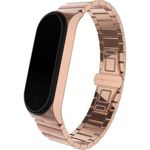 Band 4 Strap Metal Bracelet For Mi Band 4 Strap Screwless Stainless Steel MiBand 4 Band4 Wrist Smart Wristband