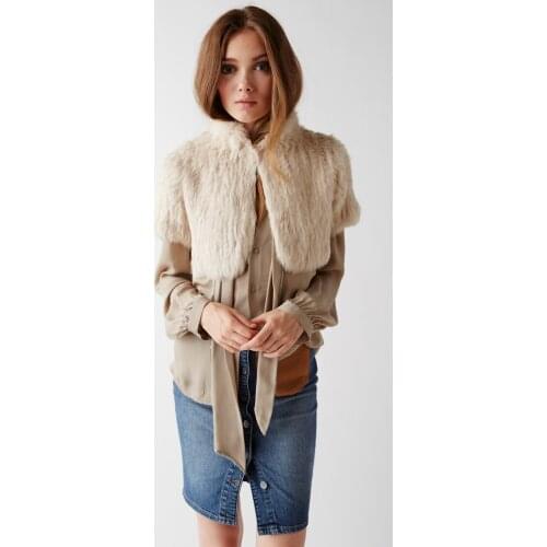 SF0001 Top Quality Genuine Rabbit Knitted Fur Short Coat Lots of colors