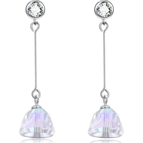 SILVERHOO Jewelry Silver 925 Sterling Evil Eye Earrings For Women Lucky Hand Water Drop Double Chains Pendant Necklaces on sale