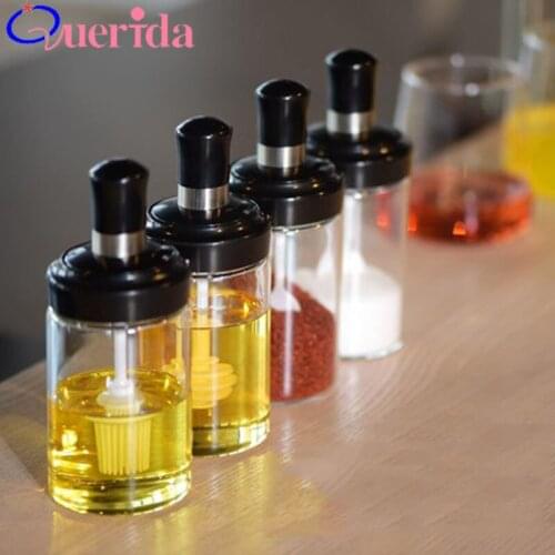 Glass Pepper Spice Shaker Salt Seasoning Can Cruet Condiment Bottle Coffee Sugar Seal Jar Spice Sauce Bottle