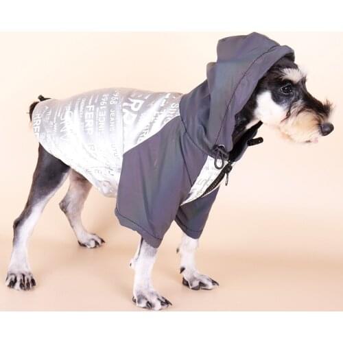 Reflective Pet Dog Winter Warm Coat Waterproof Dog Jacket Fashion Dog Cat Puppy Costumes Hooded Comfortable Pet Clothes