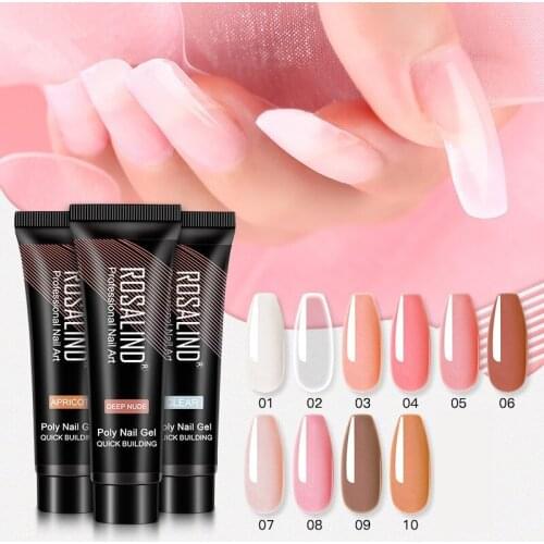 Gel for Nails Extensions Poly UV Builder Gel Nail Polish Lacquer 15ml Nail Art Design All For Manicure Top Base