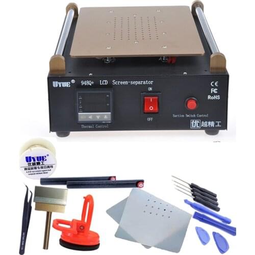 UYUE948Q+ Max 11 inches Built-in Vacuum Pump Mobile phone LCD Screen Separator Machine Glass Touch Screen Refurbished Repair