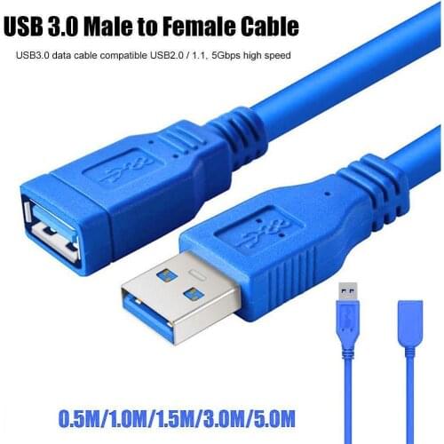 High speed and reliable charging USB 3.0 Male to Female For Laptop Data Cord Cable PC Extension Cable Camera L2G4
