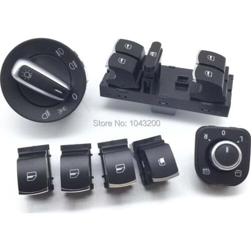 5ND941431A New Window Headlight Mirror Fuel Tank Lock Switch 5ND959565A 5ND959857 1KD959833 For VW Jetta Golf MK5 6 Tiguan CC