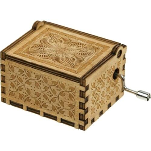 To My Wife Engraved Wood Music Box Anniversary Valentines' Gifts CLH@8