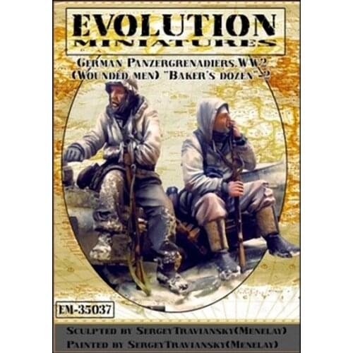 1/35 model kit resin kit soldiers in winter (2 figures) 302