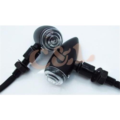 1 pair Motorcycle Mini Bullet Amber Turn Signal Light Indicator Universal Fitment