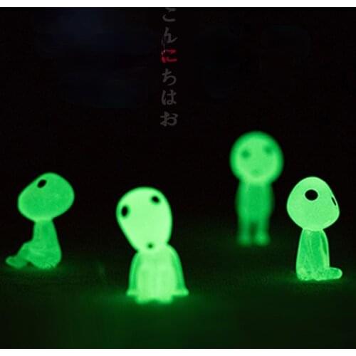 10PC/set Ghost Hand-made Luminous Tree Elf Micro Landscape Resin Doll Anime Gardening Decor Home Decor Garden Decor Accessories