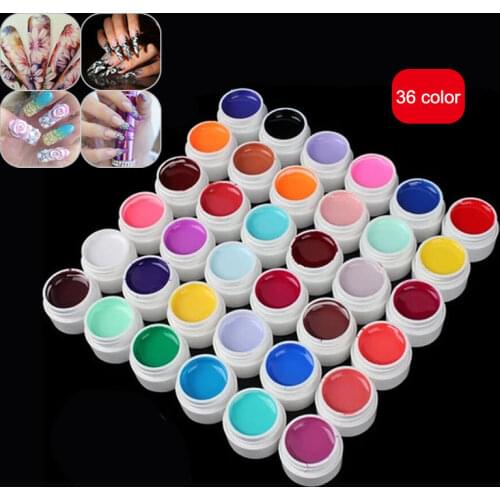 36 Colors/ Set Nail Painting Gel UV Gel Kit Nail Art Salon Paint Lacquer Set Beauty Tools SK88