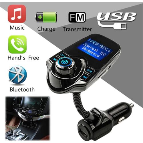 Car Kit MP3 Audio Player Speaker Wireless FM Modulator FM Transmitter Bluetooth-compatible HandsFree USB Charger Car Accessories