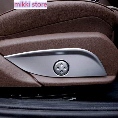 Car-Styling Seats Waist Adjustment Button Switch Cover Trim sequins 3D Stickers For Mercedes Benz C E GLC Class W205 W213 Coupe