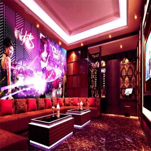 Beibehang Custom 3d wallpaper sexy beauty bar nightclub KTV tooling mural backdrop decorative painting
