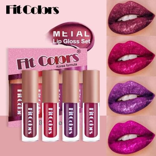 Beauty Lip Gloss Metallic Color Not Stick To Cup Pearl Diamond Glitter Waterproof Lip Polarized Lip Gloss Liquid Lipstick