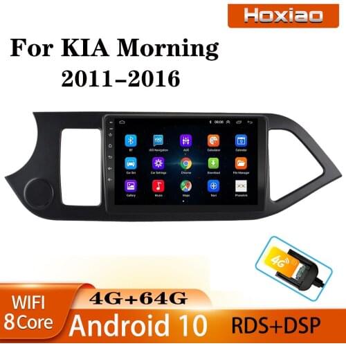 2 din android 10 9inch Car Multimedia Player Car Radio Player Stereo For KIA PICANTO Morning 2011-2014 Dual cameras DVR NO DVD
