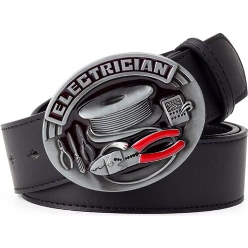 Electrical Professional Accessories Decorative Buckle Work Belt Bulk Recreational Belts Smooth Buckle Men Joker Fashion