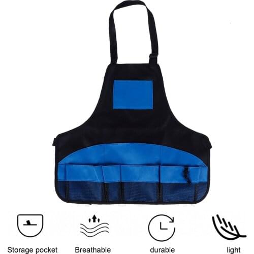 Multiple Pockets Apron Made Of 600D Oxford Cloth Garden Multifunctional Work Apron Tool Storage Gardening Accessories