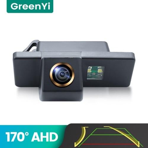 GreenYi 170° AHD 720P Trajectory Car Rear View Camera For Nissan QASHQAI X-TRAIL Citroen C4 C5 Peugeot 307 Night Vision Reverse