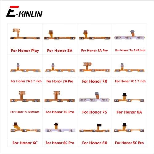 Switch Power ON OFF Button Flex Cable Ribbon For HuaWei Honor Play 8A 7A 7C 7X 7S 6A 6C 6X 5C Pro Mute Silence Volume Key Part